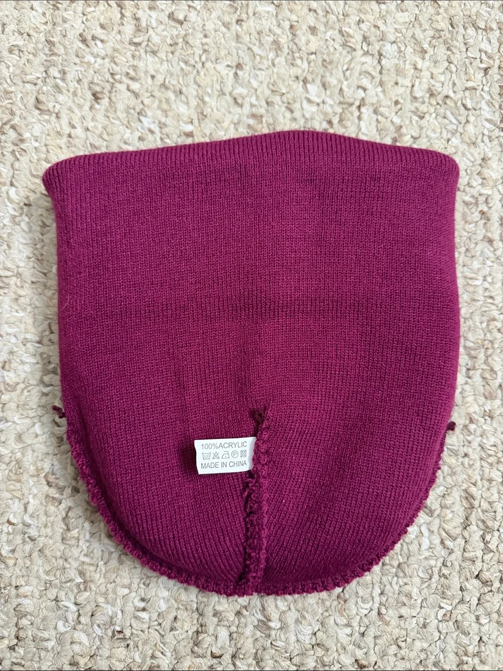 Trader Joe’s Knit Beanie - Burgundy/Purple